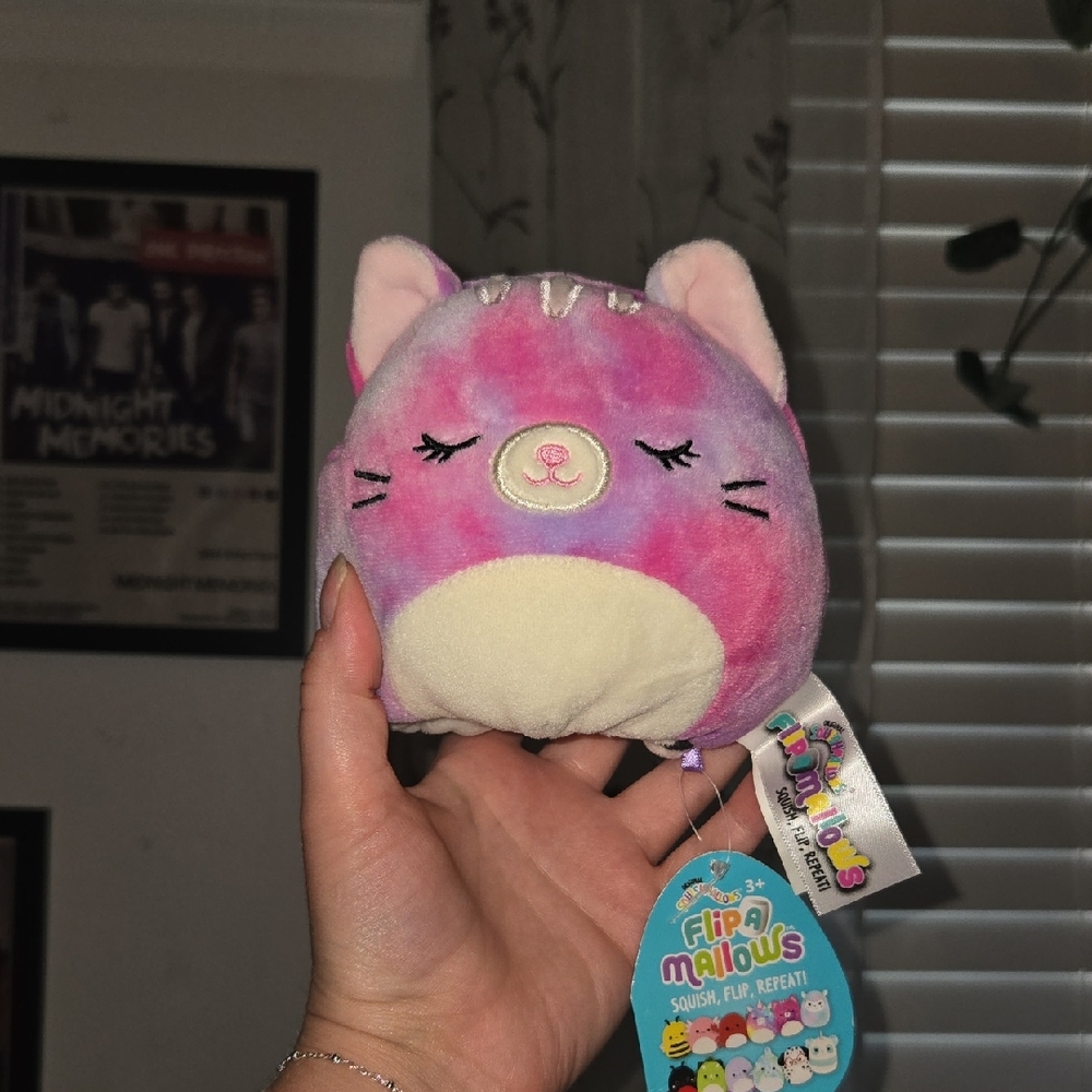 2021 Caeli The Pink Cat And Dustin The Dalmation Flipamallow Squishmallow